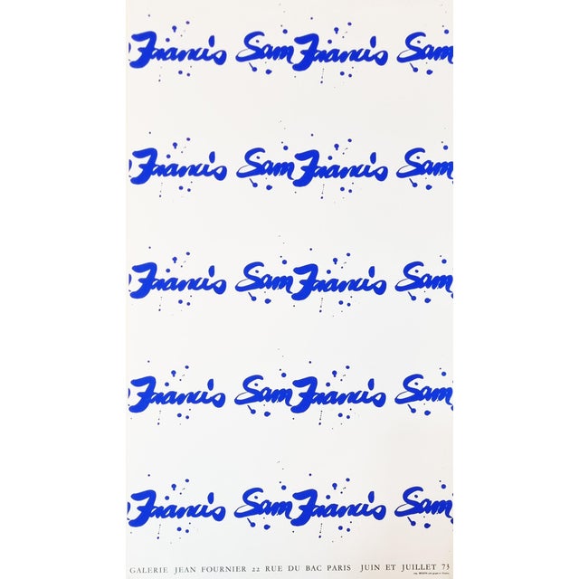 Sam Francis, Jean Fournier, 1973, Original Screenprint For Sale