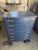 French Provincial 1960s French Provincial High Chest Refinished in Navy For Sale - Image 3 of 6