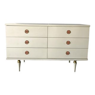 Mid Century Modern White Lacquer Lowboy Dresser