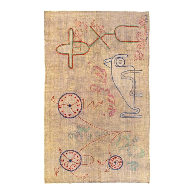 Pasargad DC Fine Hand Knotted Modern Rug For Sale