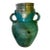 Late 19th-Century Chinese Turquoise-Glazed Wine Jar With Metal Repair For Sale