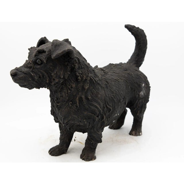 1940s Bronze Scottie Scottish Terrier, English Mid 20th Century For Sale - Image 5 of 9