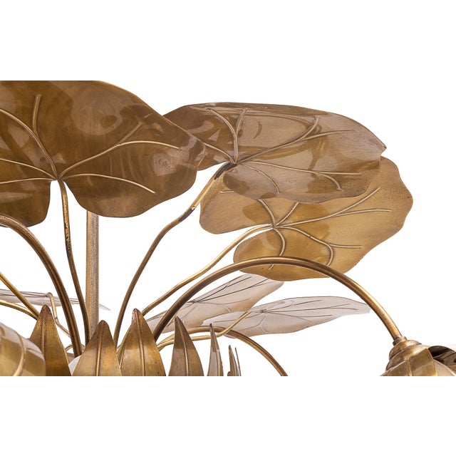 Water Lily Chandelier from Maison Jansen, 1970s For Sale - Image 11 of 12