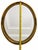 Hollywood Regency Uttermost Oval Wall Mirror Gold Tone Ornate Frame Hollywood Regency 30x24 For Sale - Image 3 of 7