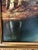 Paint Vintage Signed Romantic Landscape Oil Painting in Ornate Gilt Frame For Sale - Image 7 of 11