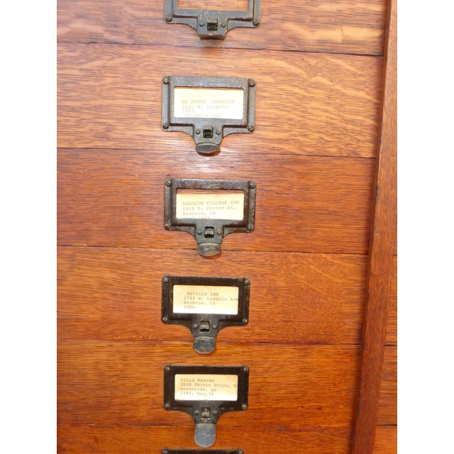 M.Ohmer's Sons Antique Amberg Patent File Oak Letter