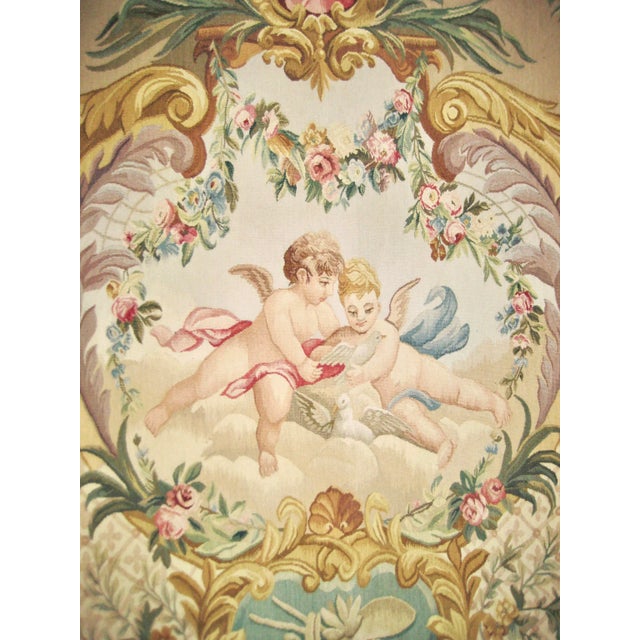 French Mid 19th Century French Aubusson Pastoral Scene Tapestry For Sale - Image 3 of 12
