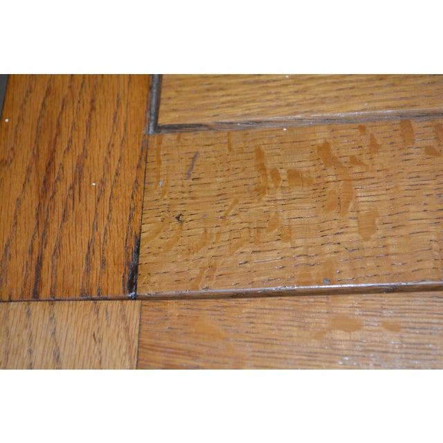 Early 1900’s English Oak Barley Twist Draw - Leaf Dining Pub / Tavern Extending Table For Sale - Image 13 of 16