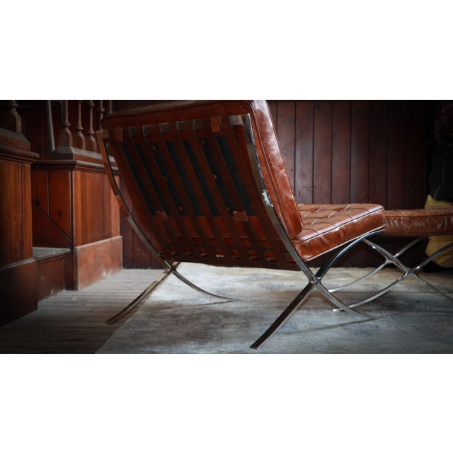 Set of Halo Armchair and Ottoman in Leather by Timothy Oulton, 2010s For Sale - Image 6 of 17