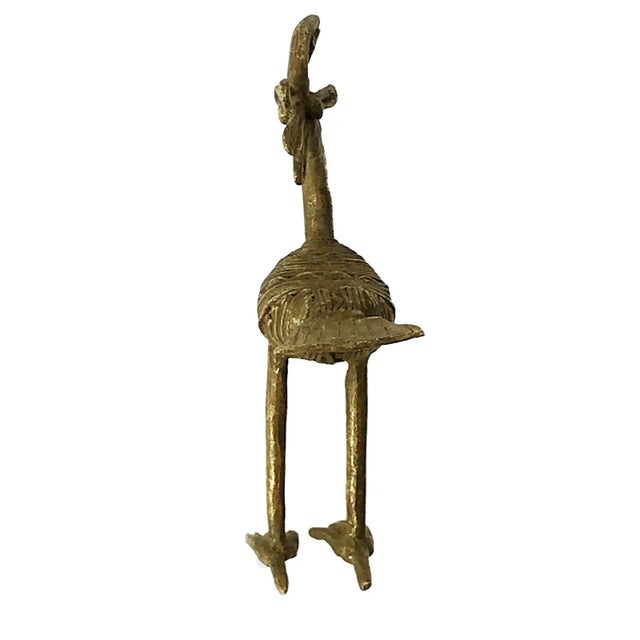African Lobi Tribe Bronze Bird Burkina Faso Africa 6" H For Sale - Image 3 of 7