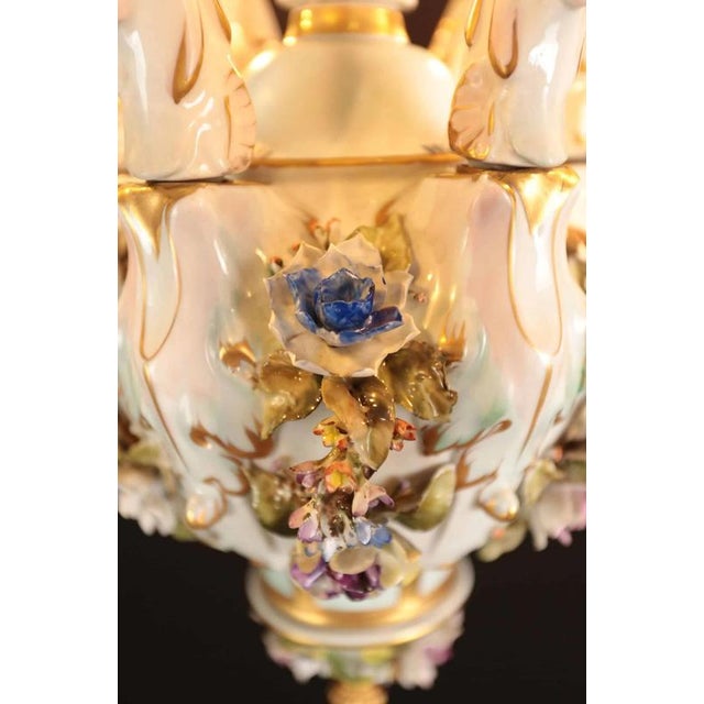 2000 - 2009 Antique Porcelain Chandelier, Europe For Sale - Image 5 of 11
