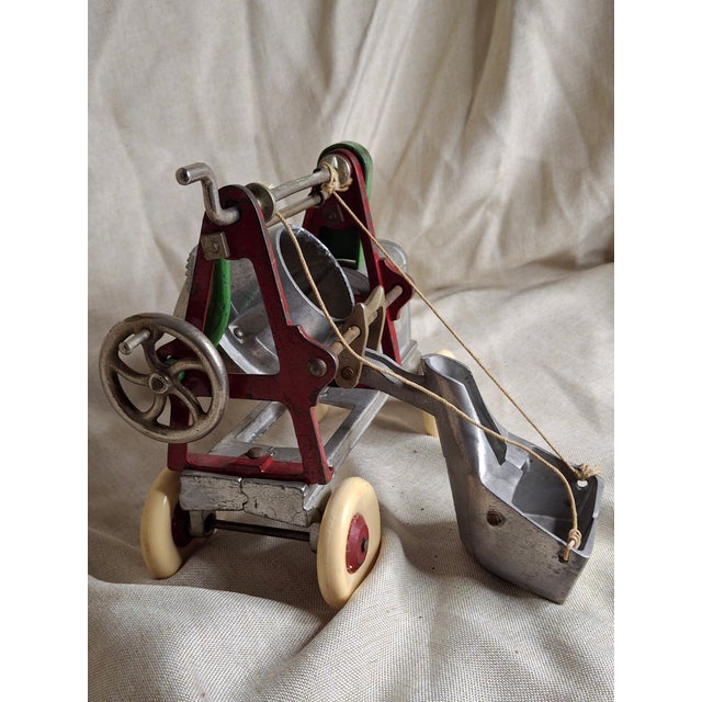 Silver Antique Kenton Jaeger Cement Mixer XL Largest Series Cast Iron & Aluminum Toy For Sale - Image 8 of 14