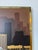 Metal 1970s Vintage Franco Modernist Cityscape Acrylic on Canvas Painting – Gold Aluminum Frame For Sale - Image 7 of 11