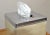 Beige Vintage Capiz Shell Nickel Tissue Box Holder Boutique Box Tissue Paper Holder For Sale - Image 8 of 12