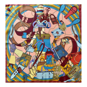 Hermès « Madame Cuir » Silk Scarf 2011