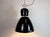 Large Industrial Black Factory Pendant Lamp from Elektrosvit, 1960s For Sale - Image 10 of 18