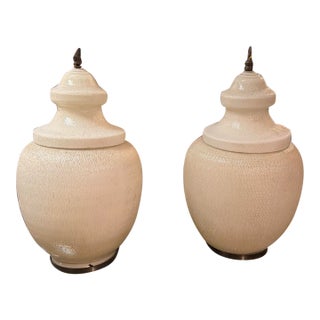 19th C French Textured Milk Glass Post Street Lamps/ Lanterns Restored a Pair For Sale