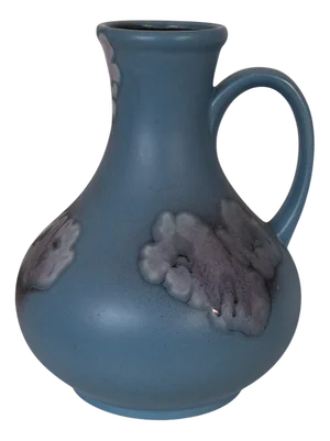 Vintage German Blue Glazed Ceramic Vase from Dümler & Breiden, 1970s