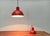 Red Mid-Century Danish Metal Bunker Maxi Pendant Lamp by Johannes Hammerborg for Fog & Mørup, 1970s For Sale - Image 8 of 18