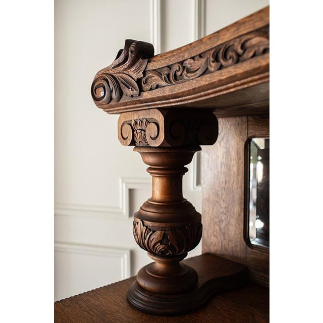 Antique Victorian Sideboard Buffet For Sale - Image 13 of 18