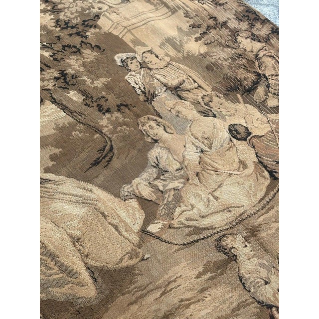 Antique French Aubusson Jacquard Tapestry Panel, 1920s For Sale - Image 17 of 18