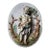 1970s English Style Small Ceramic 3d Wall Hanging of a Boy For Sale