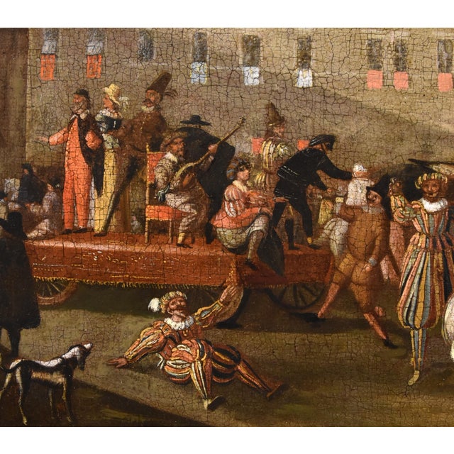 Workshop of Michelangelo Cerquozzi, Carnival Rome Piazza Colonna, 1640, Oil on Canvas For Sale - Image 9 of 18