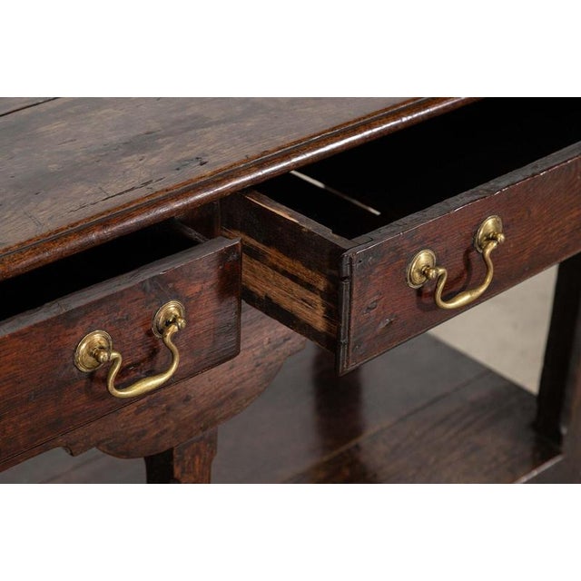 18th Century English Oak Dresser Base, 1780s For Sale - Image 11 of 18