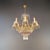 Antique Italian Chandelier in Belle Époque Style Art Nouveau Brass For Sale - Image 4 of 10