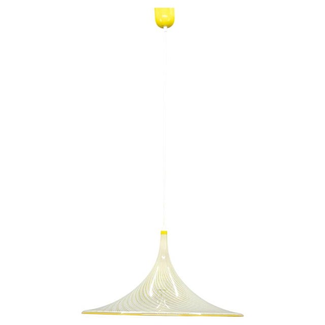Space Age Trumpet Pendant Light by Guzzini for Meblo, Italy, 1970s For Sale - Image 12 of 12