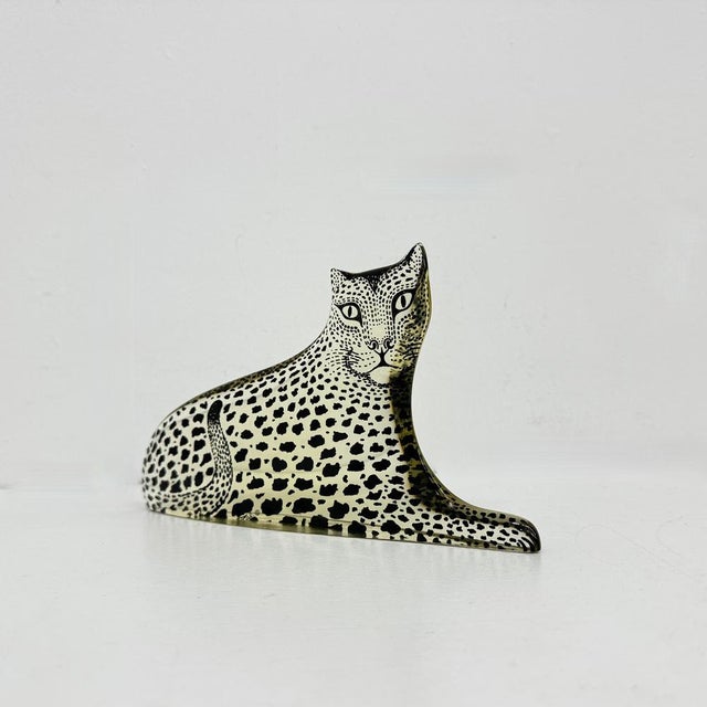 1970s Large Mid-Century Modern Resin Leopard by Abraham Palatnik, Brazil, 1970s For Sale - Image 5 of 18