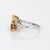 Colored Diamond Moi et Toi Ring Vintage 14k White Gold Sz 6.75 Bridal Jewelry For Sale - Image 4 of 6