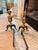 Pair of Vintage Japanese Solid Brass Claw Foot Andirons For Sale In Charleston - Image 6 of 7