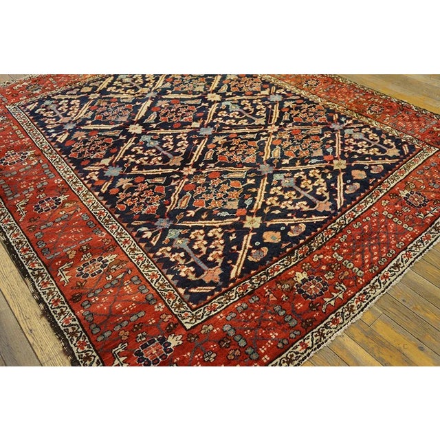 Persian Mid-19th Century N.W. Persian Bakshaiesh Shrub Carpet ( 5'4" x 6' - 163 x 183 ) For Sale - Image 3 of 9
