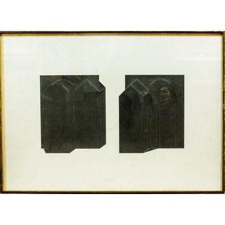 Giuseppe Uncini, Dimore Collage on Paper, Abstract Composition, 1978 For Sale