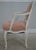 French Pair Petite French Louis XV White Chic Upholstered Armchairs For Sale - Image 3 of 18