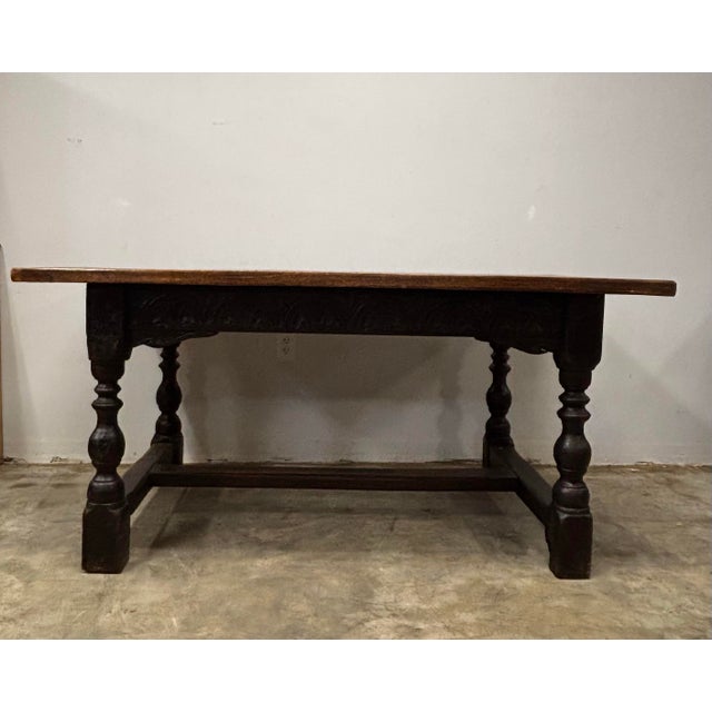 Wood 19th Century English Oak Table For Sale - Image 7 of 10
