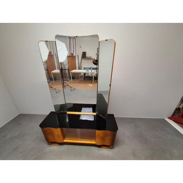Art Deco Vanity Cabinet from Jindřich Halabala, Czechoslovakia, 1930s For Sale - Image 3 of 18