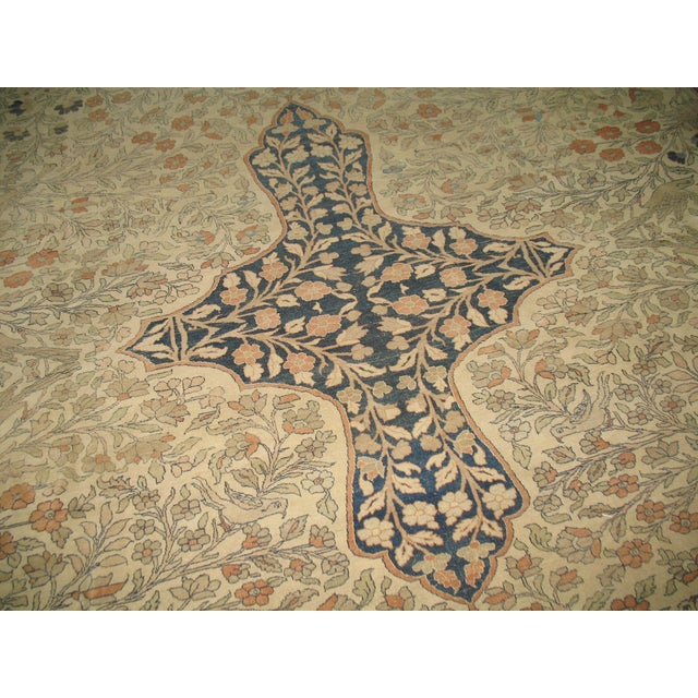 Zabihi Collection Pictorial Paradise Antique Tabriz Oversize Tree of Life Rug For Sale - Image 10 of 18