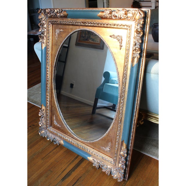 Uttermost Gilded Antique Style Mirror For Sale - Image 4 of 9