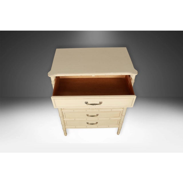 1960s Vintage Henry Link Bamboo Highboy Tall Dresser For Sale - Image 5 of 11