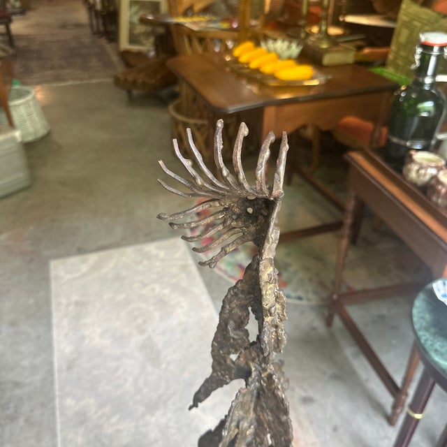 Large Vintage Standing Brutalist Style Sculpture For Sale In Atlanta - Image 6 of 8