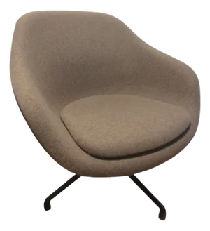 Hay About a Lounge Chair 81 in Grey-Brown Fabric, Aal81