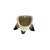 Ceramic Late 20th Century Farmhouse White Ceramic Ram Head Wall Pocket Planter Vase, 6.6"h For Sale - Image 7 of 9