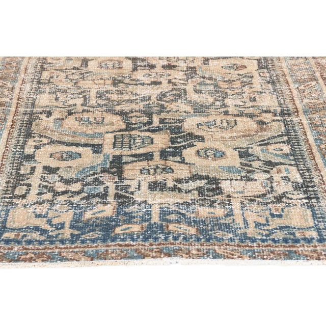 Early 20th Century Antique-Worn Persian Hamadan Rug - 02'08 X 03'11 For Sale - Image 4 of 9