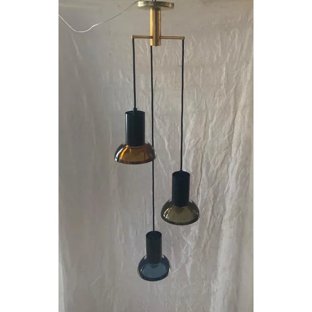 Glass Vintage Submerged Glass Pendant Lamp from Seguso For Sale - Image 7 of 7