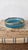 Vintage Murano Opaline Glass Ashtray Turquoise Blue Brass Rim Italian Mid Century Decorative Catchall Trinket Dish For Sale - Image 11 of 13