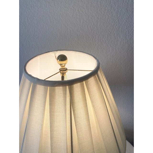 Late 20th Century Solid Brass Traditional and Classic Curvaceous Urn Shaped Lamp Mint Condition For Sale - Image 11 of 16