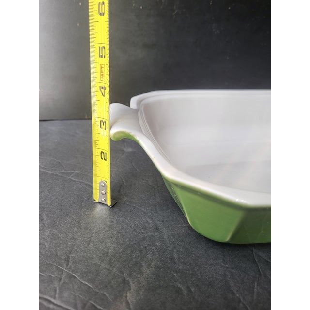 Vintage Emile Henry Green Baking Dish France For Sale - Image 15 of 15