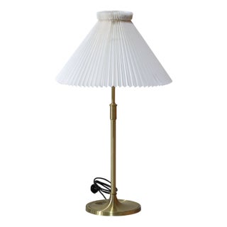 Vintage Danish 328 Table Lamp in Brass from Le Klint, 1940s For Sale